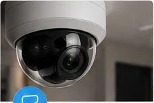 Cámara de seguridad CCTV instalada